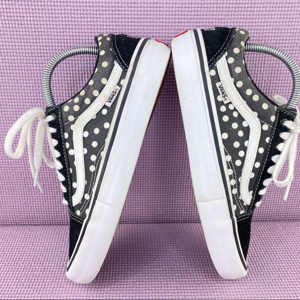 Vans X Baker Old Skool Pro Dillon Polka Dot Sneakers Black White Mens 7 500714 - Picture 4 of 10